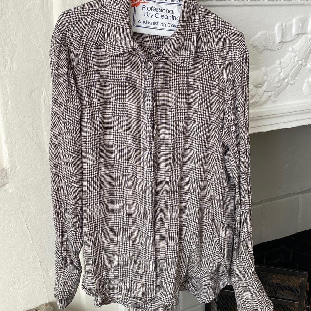 Paige slouchy grandfather-style blouse